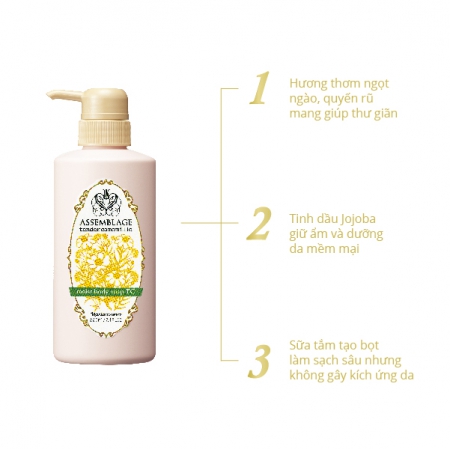 SỮA TẮM DƯỠNG DA HƯƠNG HOA NARIS ASSEMBLAGE